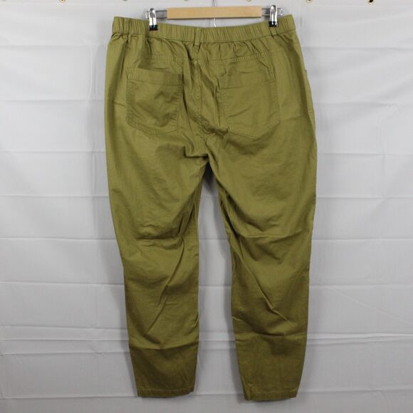 Pact Pants Womens Extra Large Organic Cotton Twill Straight Leg Utility Green - Picture 4 of 13